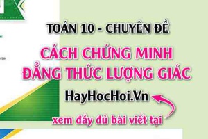 Cách chứng minh đẳng thức lượng giác lớp 10 - Toán Chuyên đề